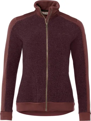 Vaude mikina Skomer Wool Fleece, dámska, dark cherry