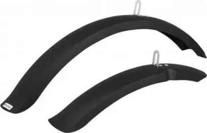 FORCE blatníky - sada CTB 20", plast, kovový úchyt, čierne