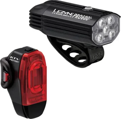 Lezyne Set svetiel FUSION PRO 600+ / KTV PRO+