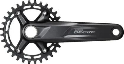 Stred Deore FC-M5100 175mm 30z. 10/11-k. čierny dvojdielny bez ložísk