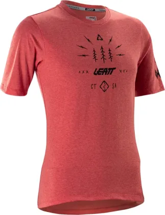 LEATT dres krátky rukáv MTB Gravity 3.0 Women, Dusty Red