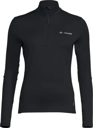 Vaude fleecový pulóver Livigno Halfzip II, dámsky, black