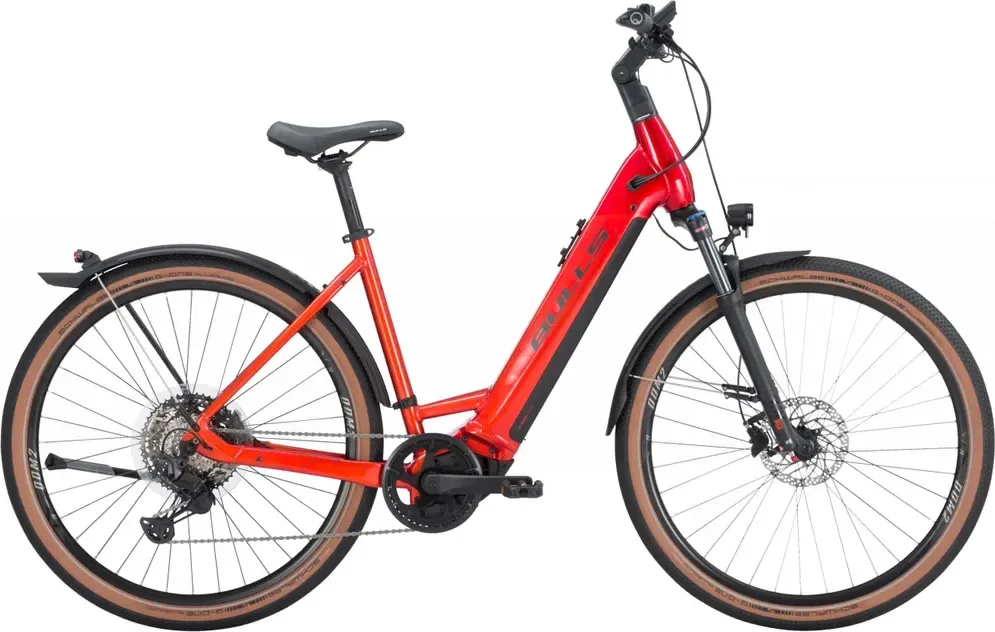 BULLS Cross Rider EVO 2 750Wh oranžovo-červený