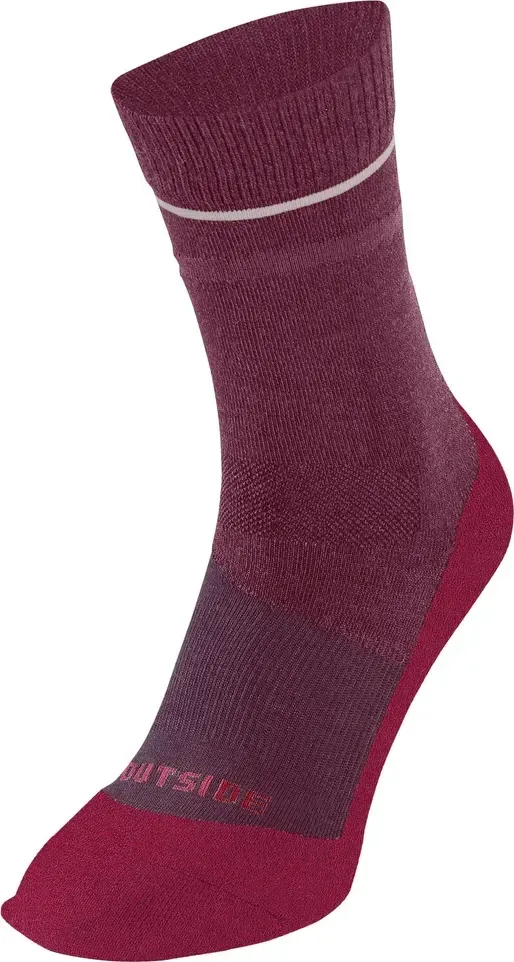 Vaude vlnené ponožky Wool Socks Short, unisex, cassis