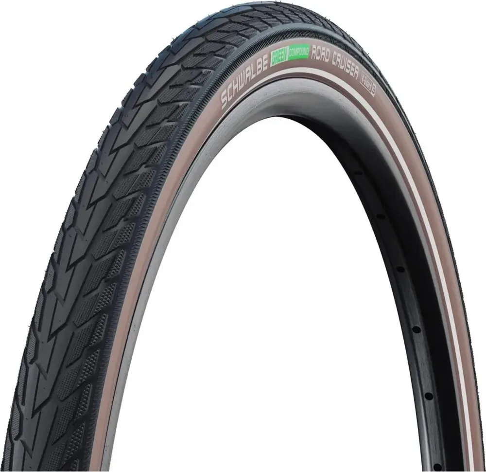 Plášť ROAD CRUISER 28x1.75 (47-622) 50EPI 800g TwinSkin K-Guard Green čierno/hnedý reflex