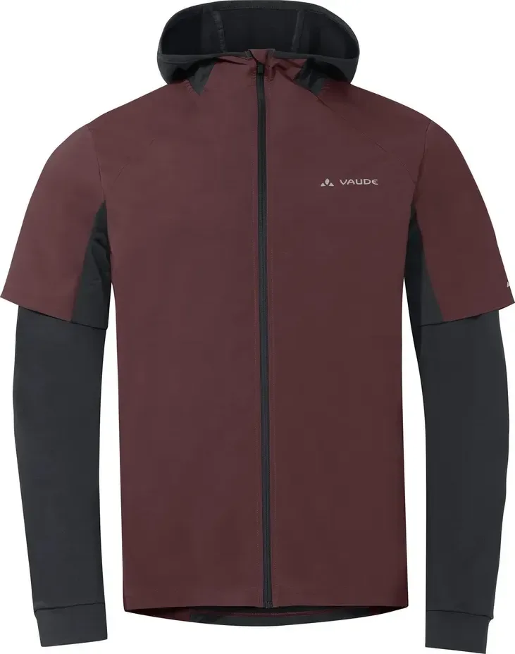 Vaude cyklistický dres All Year Moab FZ Hoody, pánsky, dark oak
