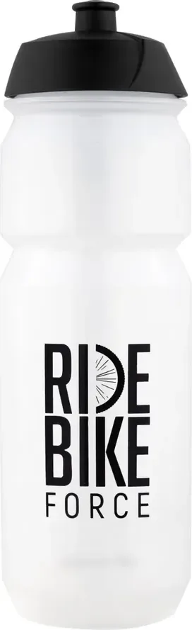 Force fľaša F RIDE BIKE 0,75 l, transparentná-čierna