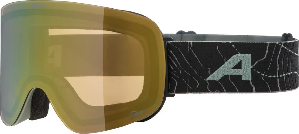 ALPINA Lyžiarske okuliare PENKEN willow-green matt Q-LITE gold