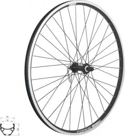 FORCE koleso predné CLASSIC 26" "V" HBTX800 559x19, 36 dierové