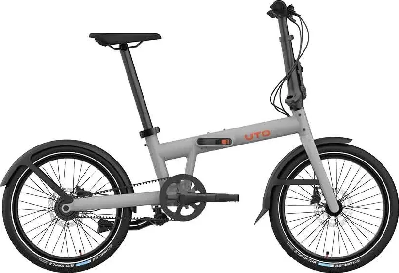 UTO Skladací bicykel PRO20 NE 2025, Čierna/Sivá