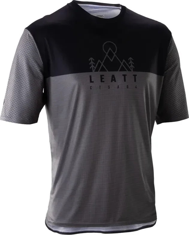LEATT dres krátky rukáv MTB Trail 3.0, Ghost Black