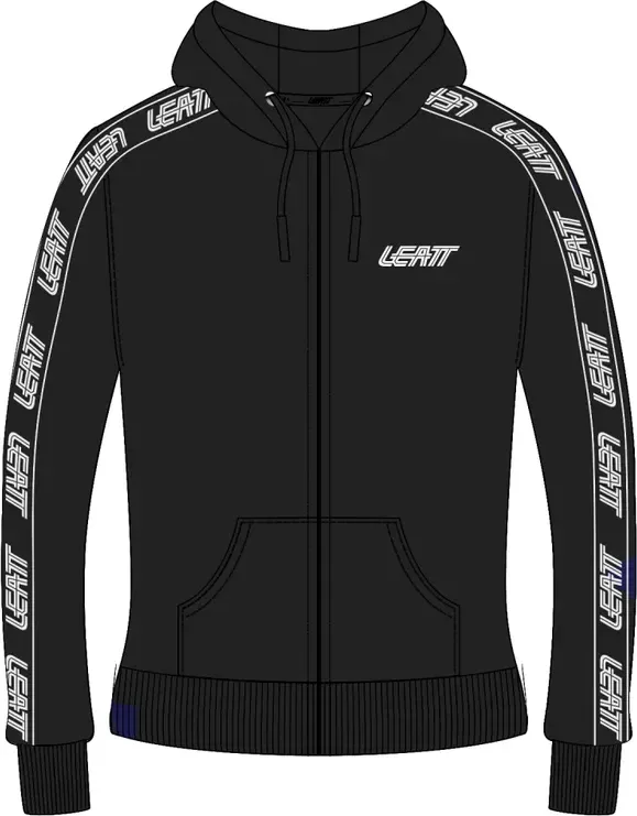 LEATT mikina na zips Tech Women, Heather Black