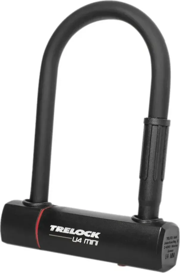 Trelock Zámok podkova U4 Mini 83 x 152 mm, držiak ZB 401