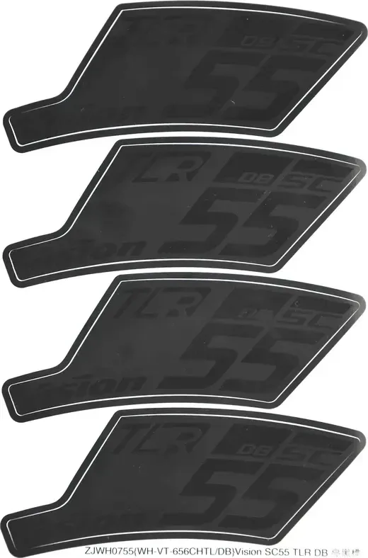 VISION nálepky na ráfik SC 55 DB TL, BLACK