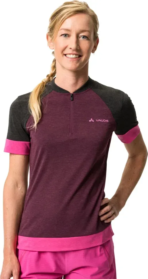 Vaude all-mountain dres, Altissimo Q-Zip, cassis, dámsky