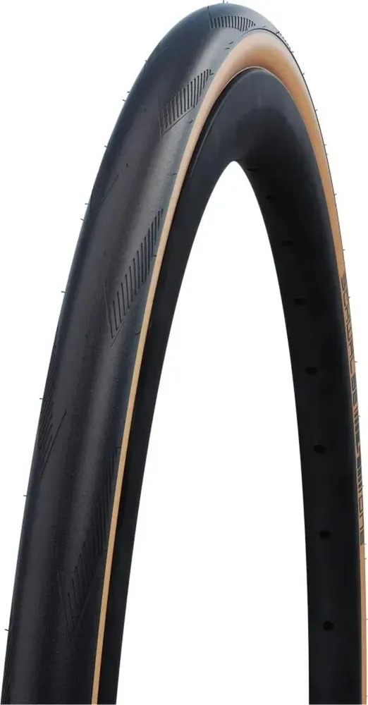 Plášť ONE 700x25C (25-622) 67EPI 310g TLE Perf RaceGuard Addix hnedý bok skladací