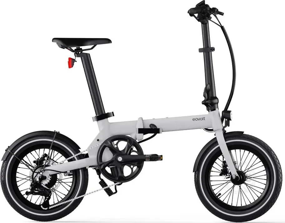 EOVOLT Skladací elektrobicykel Morning 16" V3 2025 Sivá, Čierna/Zelená/Sivá/Modrá