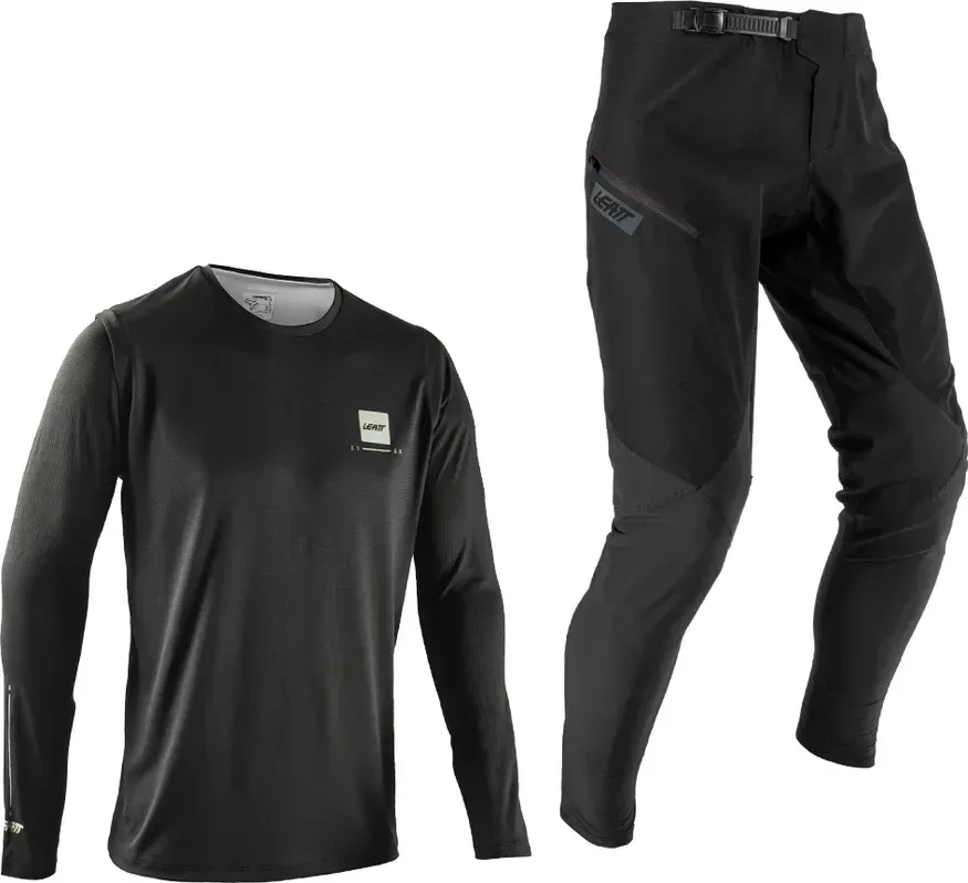 LEATT Ride Kit MTB Gravity 1.0 Junior, Ghost Black