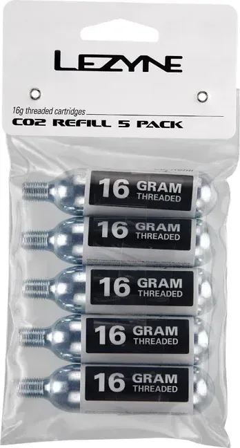 LEZYNE bombičky CO2 balenie 5 ks, 16g, závit