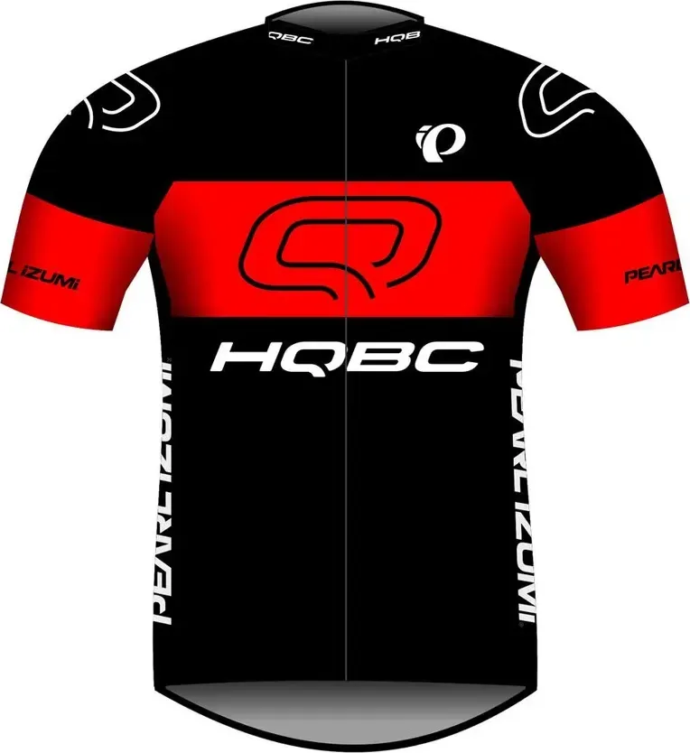 Dres QPI TEAM krátky rukáv čierna/červená /Vel:M