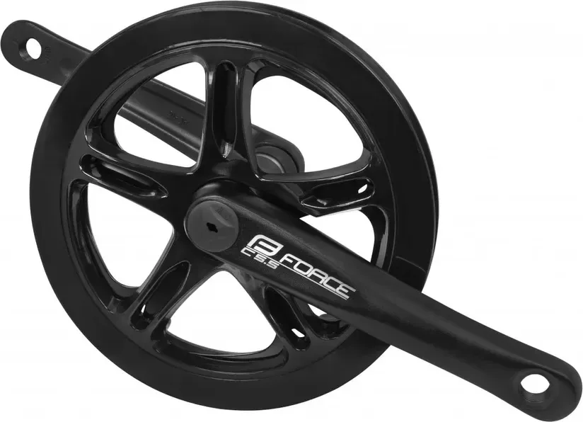 FORCE kľuky C5.5 Al 48Z 170 mm s krytom, čierne