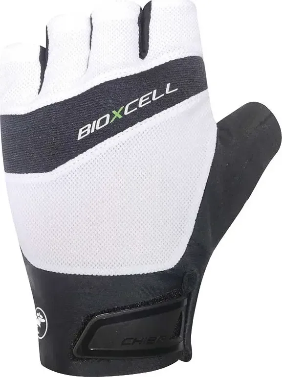 Chiba Cyklistické rukavice pre dospelých BioXCell Pro biele L, Biela