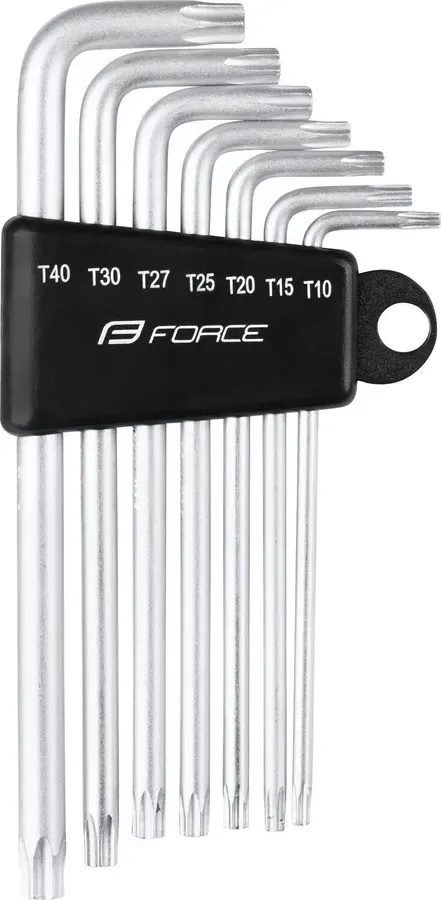 FORCE sada 7 torx kľúčov PROFI T10-40, v držiaku