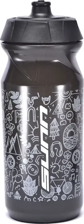 SUNN Cyklistická fľaša Bidon PBF 650 ml Noir, Čierna