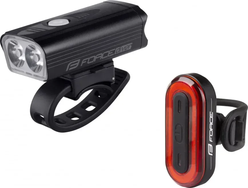 Force sada svetiel DIVER ARC USB predné+zadné