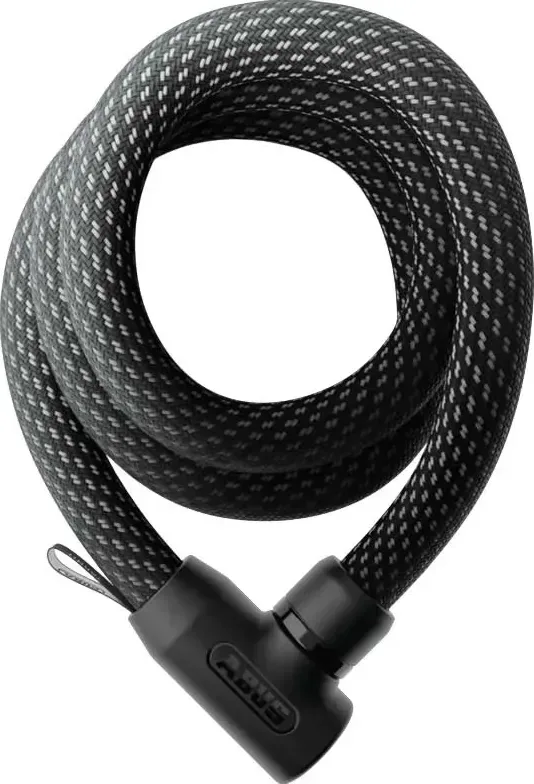 ABUS Zámok na bicykel Yarnit 4004K/140 čierny, Čierna