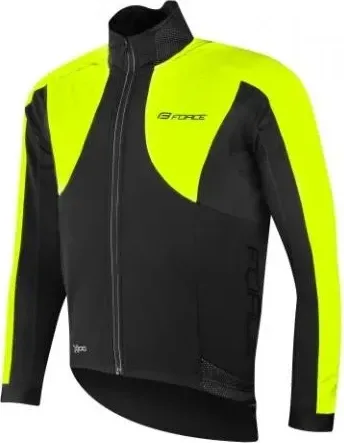 FORCE bunda X100, zimná, čierna-fluo