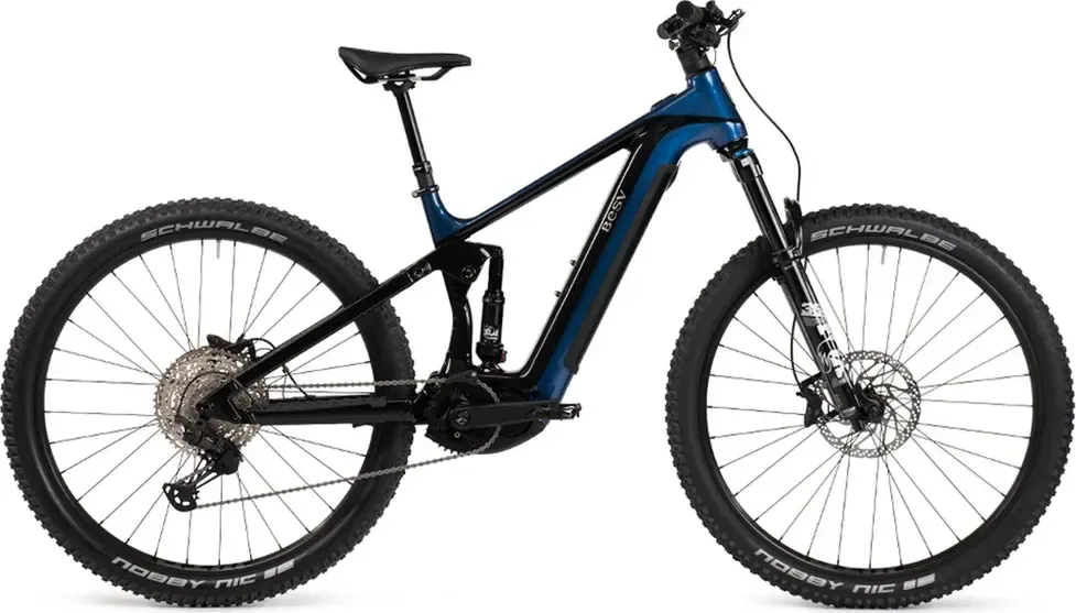 BESV Horský elektrobicykel TRS 130 1.0 2025 XL, Čierna/Modrá