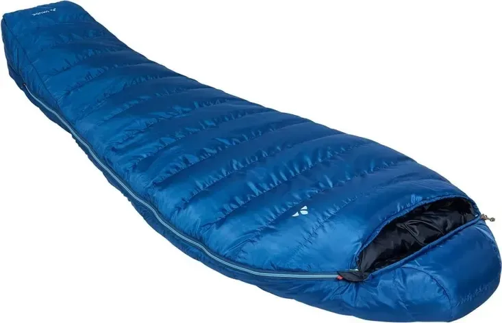 Vaude spací vak Hochgrat 700 DWN, ultramarine, ľavý