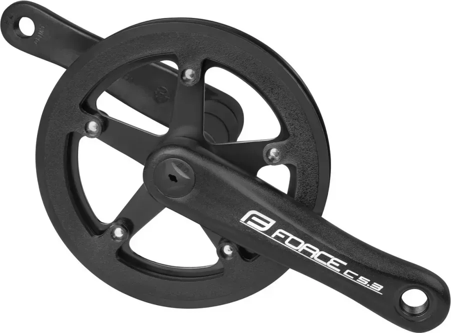 FORCE kľuky C5.3 Al 36z kryt 140mm, čierne