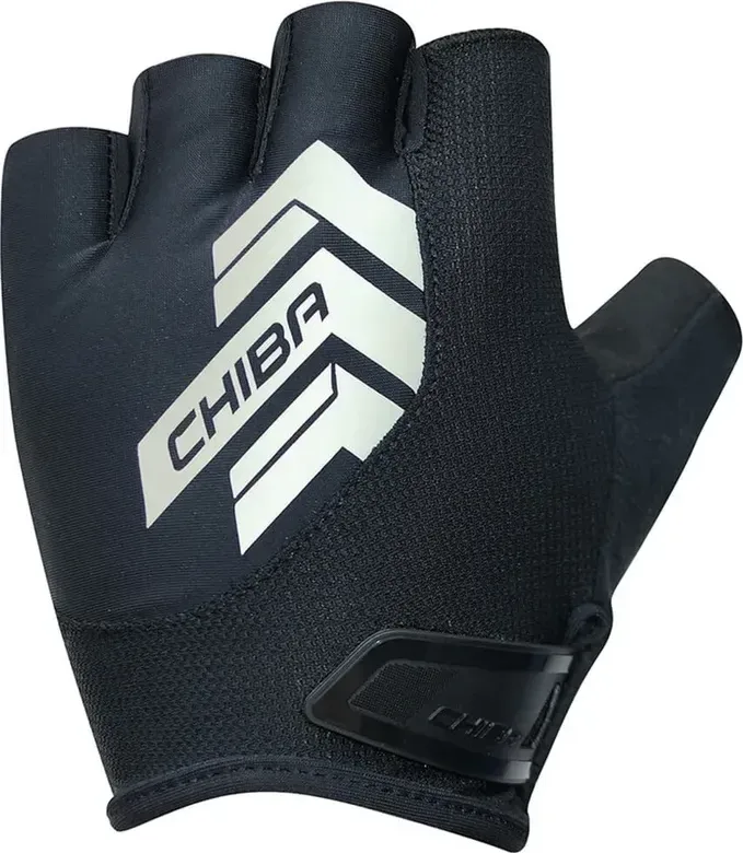 Chiba Cyklistické rukavice Reflex BLACK L, Čierna