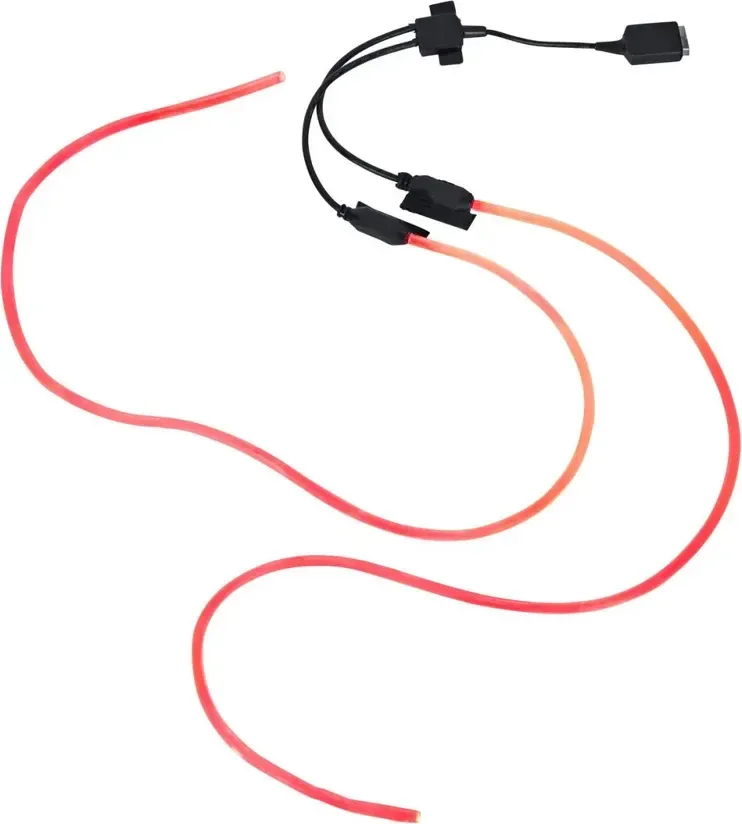 Vaude led svetlo "Light me up" na batohy, red