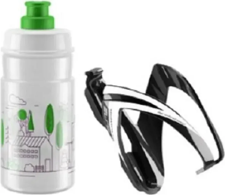 Set CEO + fľaša JET 350ml čierno/zelená