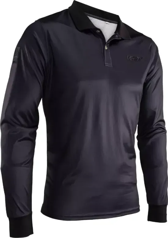 Leatt polo triko Team Long, pánske, graphene