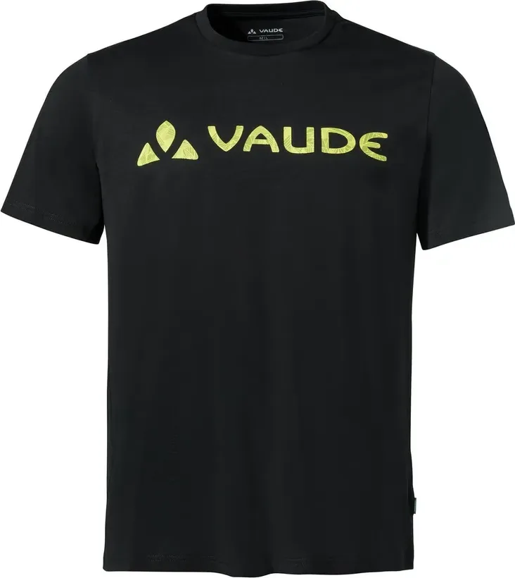 Vaude bavlnené tričko Logo, pánske, black/yellow