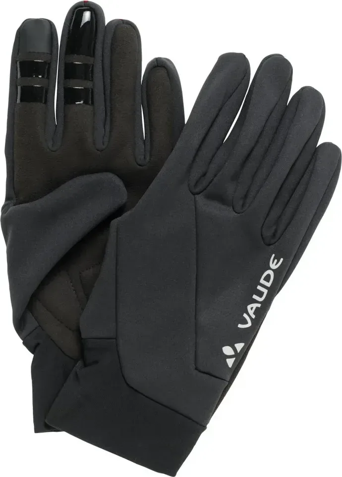 Vaude zateplené cyklistické rukavice Kuro Warm, čierna