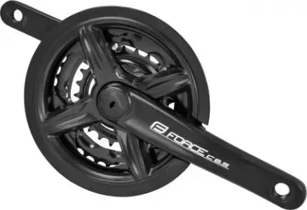 FORCE kľuky C8.5 Al, 175 mm 42/34 / 24z, čierne