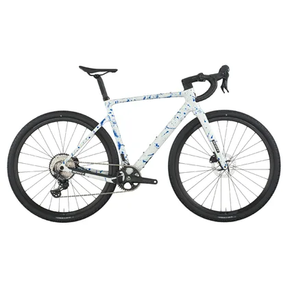 Scott Addict Gravel 30 white/splatter blue