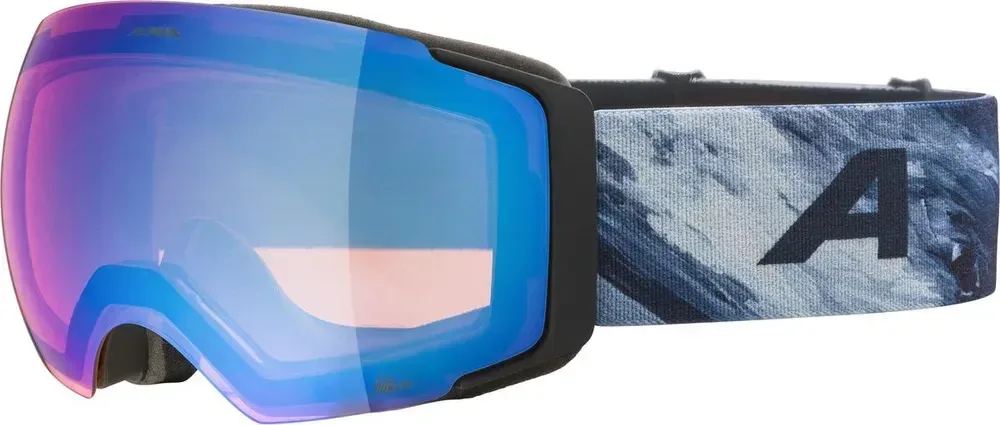 Alpina lyžiarske okuliare FALERA MAG black-blue matt Q-LITE blue