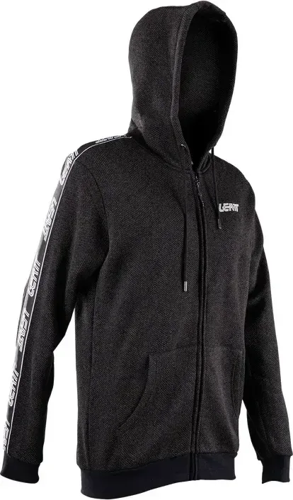 LEATT mikina na zips Tech, Black