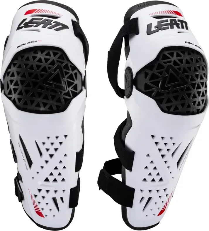 Leatt chrániče kolien Guard Dual Axis Pro, White