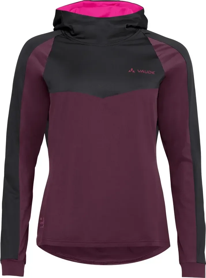 Vaude cyklistický dres Qimsa LS Shirt II, dámsky, cassis