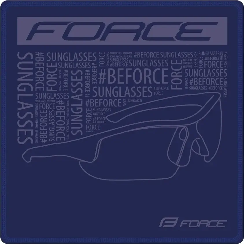 FORCE handrička na čistenie okuliarov, modrý