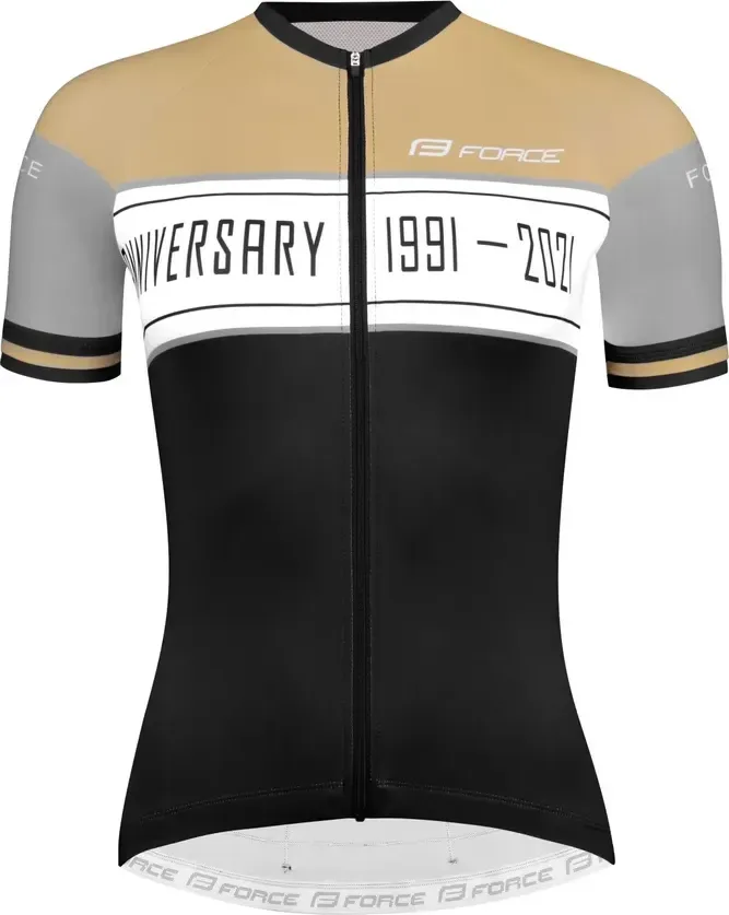 Force dres F ANNIVERSARY UNI kr. rukáv, čierno-zlatý