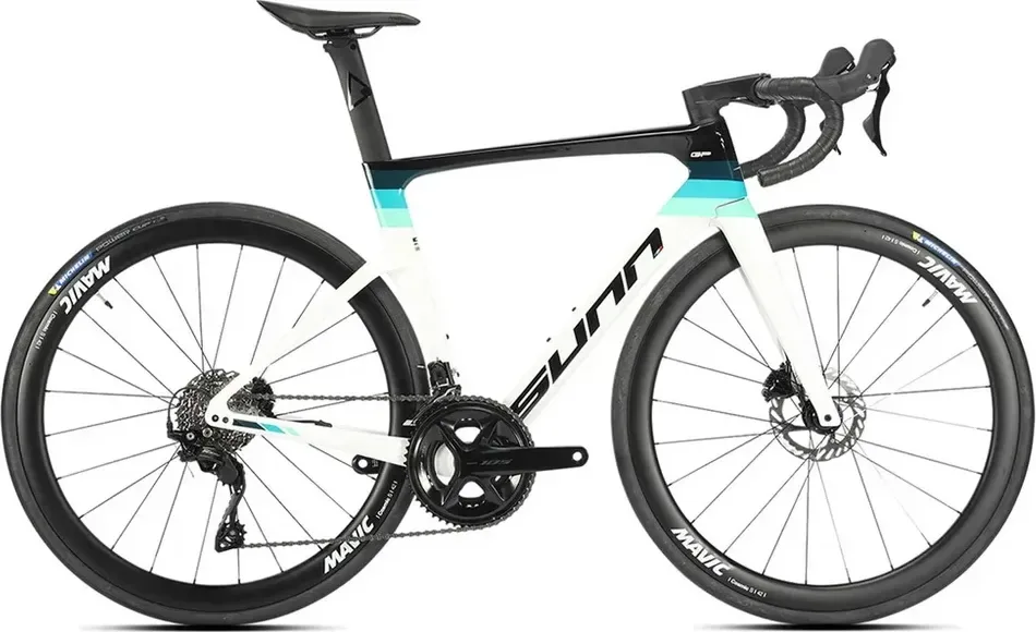 SUNN Cestný bicykel GP S2 2025, Čierna/Modrá/Biela