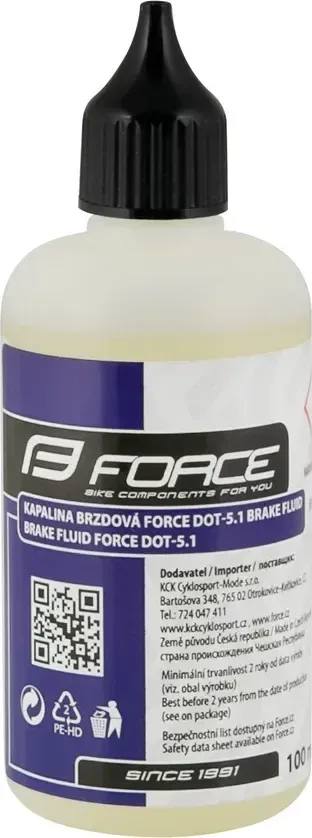 FORCE kvapalina brzdová DOT-5.1 Brake Fluid, 100ml